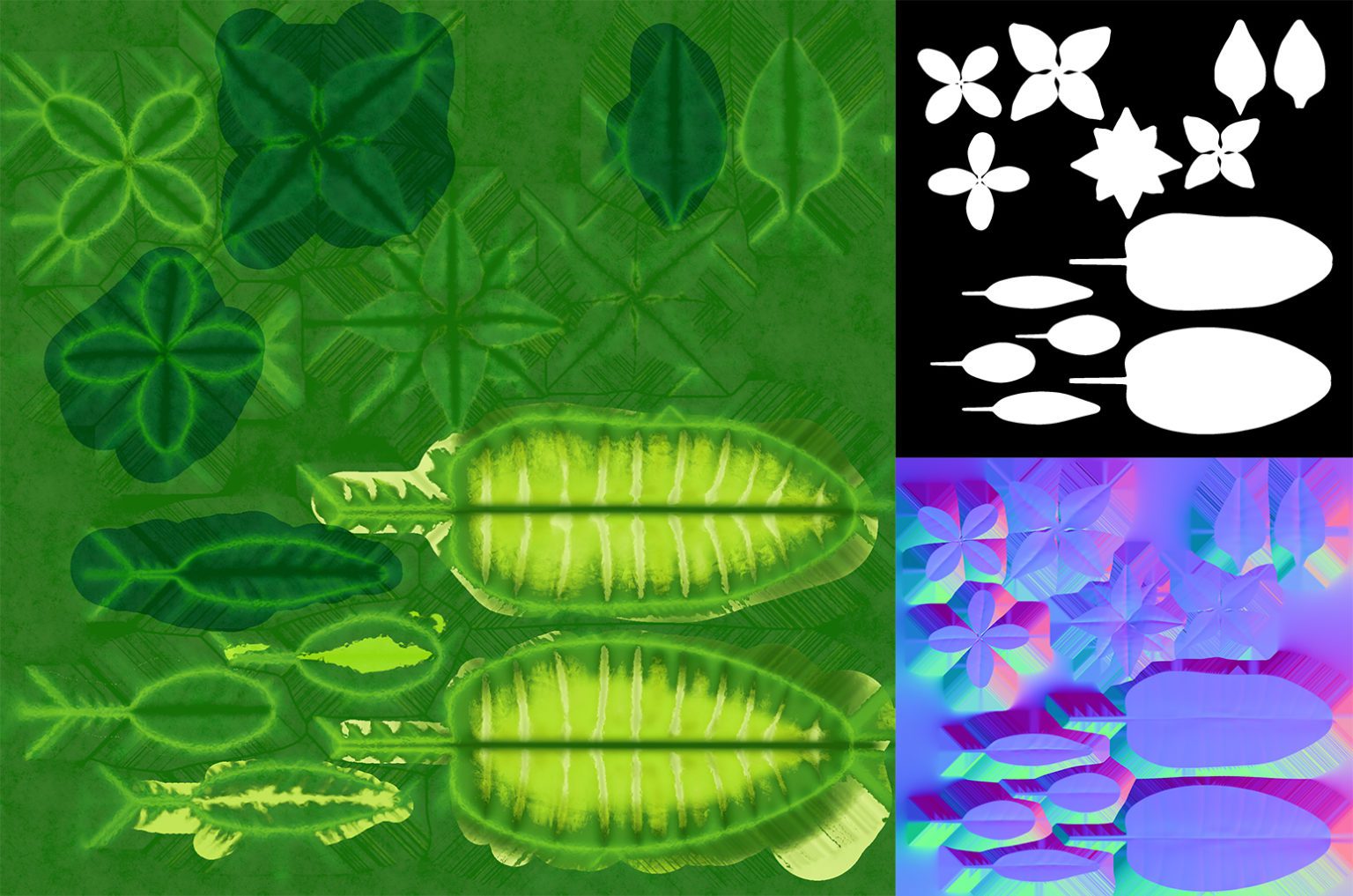 UV maps des plantes pour Captain's cabin