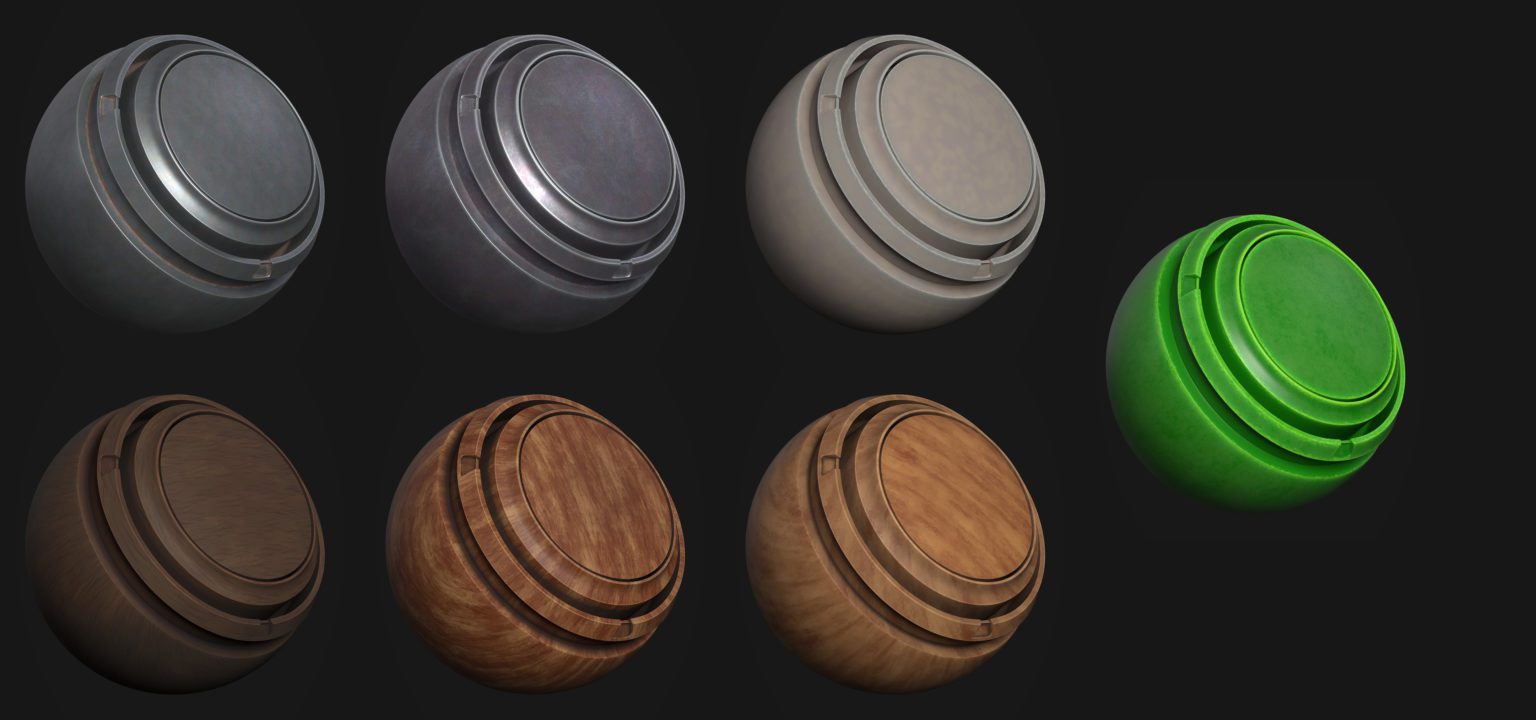 Matériaux Substance Painter pour Captain's cabin