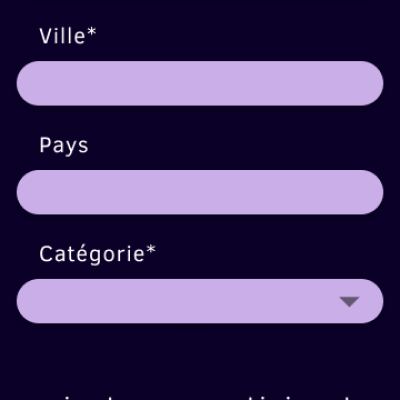 Page inscription mobile cordes aux voix
